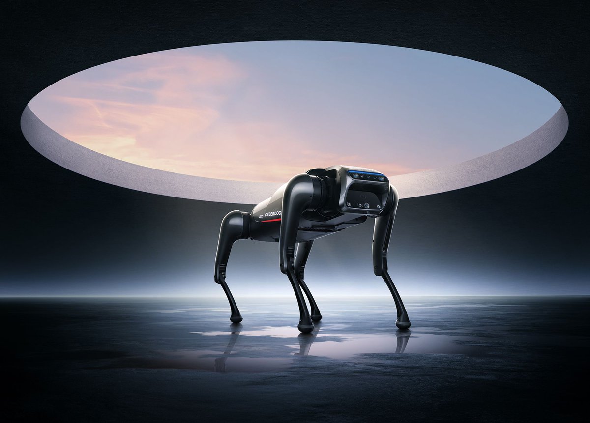 verge's tweet photo. CyberDog is a new ominous-looking robot from Xiaomi https://t.co/sdPnJxEu7t https://t.co/ngv0u6iTzn