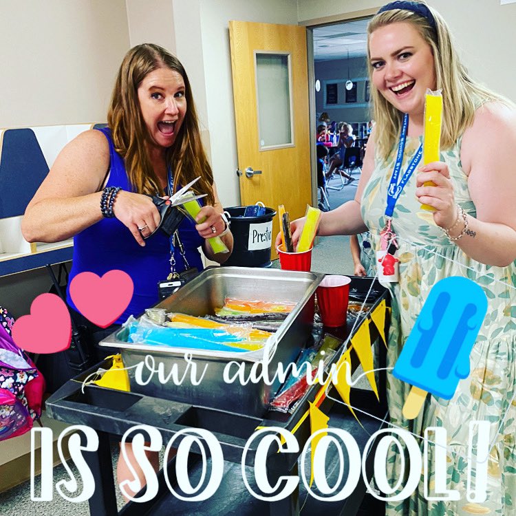 msblecharsclass's tweet photo. The kids were excited to get a popsicle surprise today! Thank you Dr. Smith, Mrs. Jacques, Ms. Hurley, and Mrs. Homkes for the cool treat! #oneflagstone https://t.co/wZVUl15co5