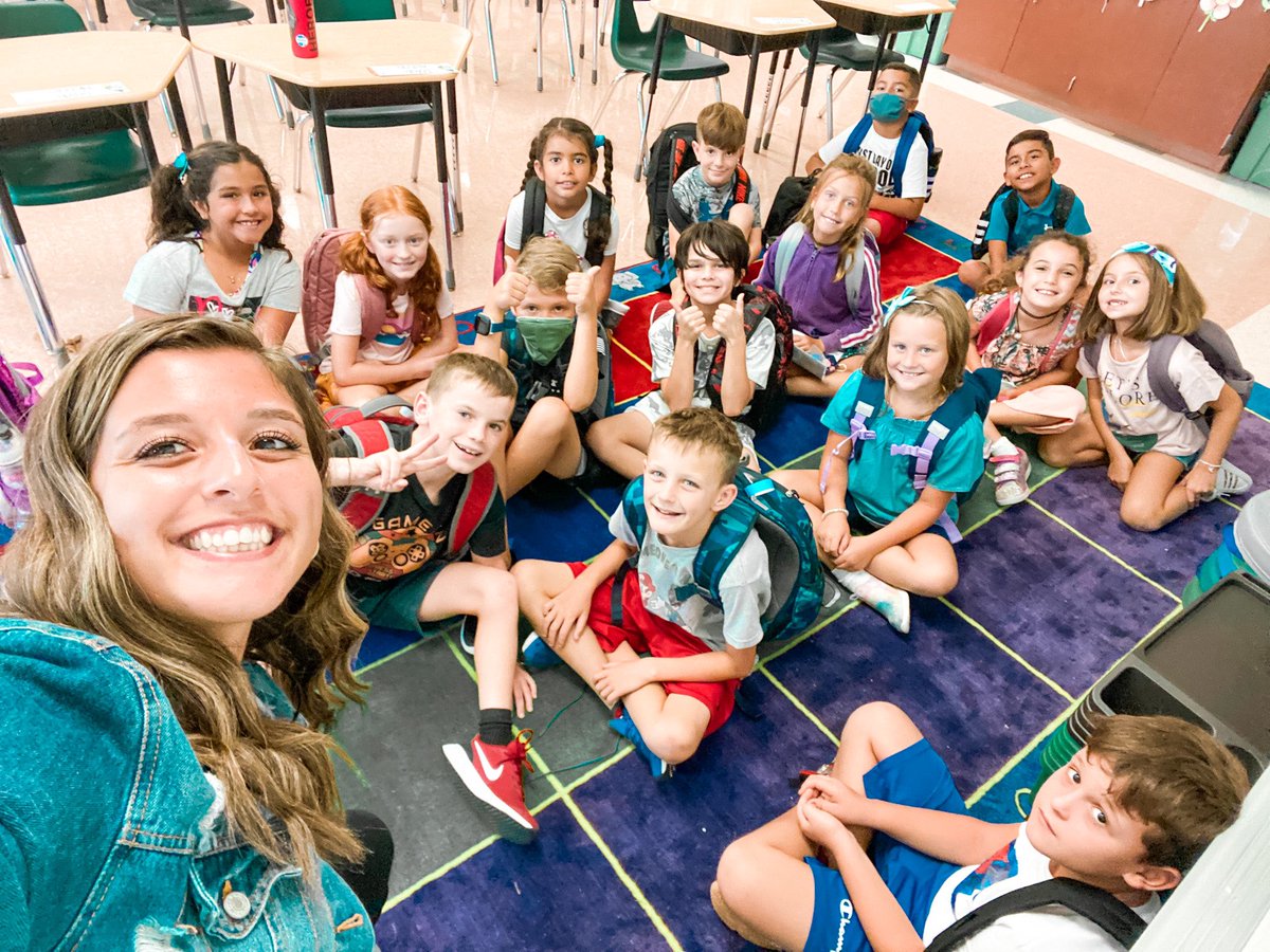 Successful 1st day of school!! Can’t wait to watch this bunch grow🥰🥰  <a href="/VMEPatriots/">Veterans Memorial Elementary</a> <a href="/3rdVme/">3rd Vme</a> #unleashgreatness #CCPSFamily