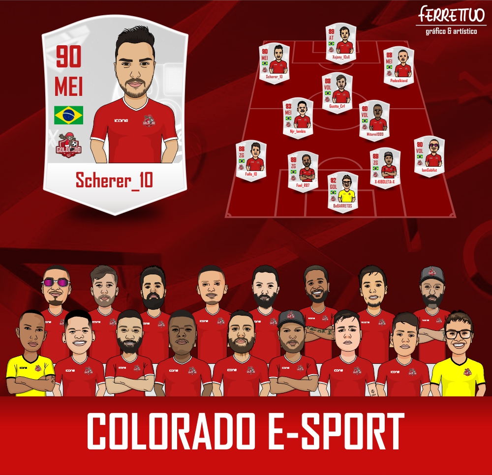 ferrettuo's tweet photo. Caricaturas Digitais: Colorado E-Sport Team
#eSports #colorado #internacional #caricatura #caricature #digitalarte #desenho #draw #futebol #soccer #11x11 #PS5 #FIFA22 #team #game #RS #Campos #RJ #Ferrettuo https://t.co/GiTp7uAXCA