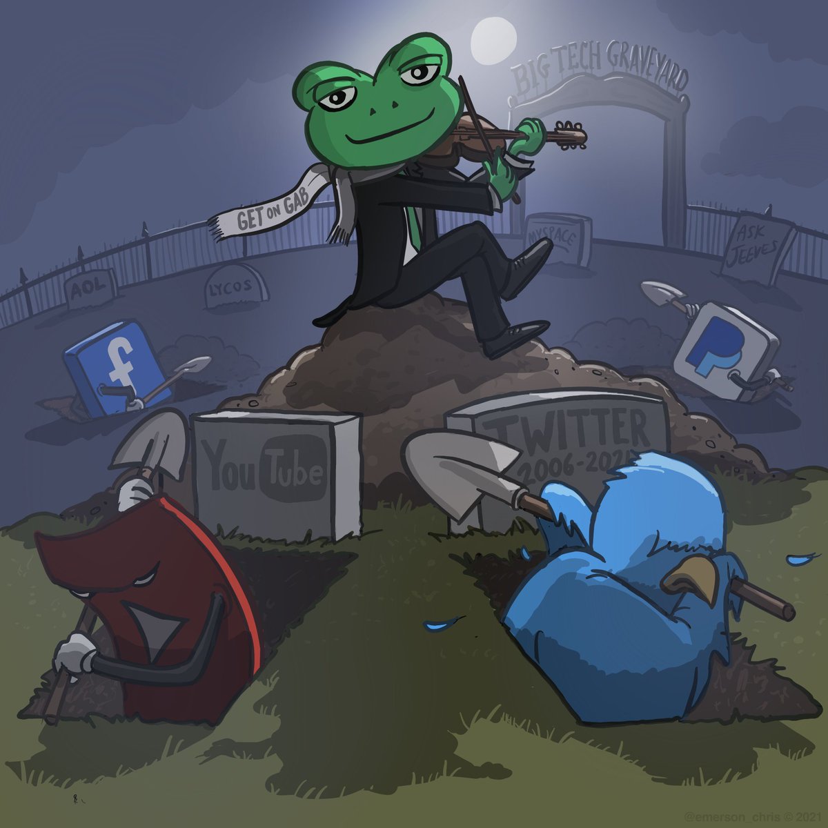 emerson_chris's tweet photo. Anyone else enjoying watching the rise of https://t.co/36vbZL7OCX while #BigTech digs its own grave? 🐸🇺🇸
📰 https://t.co/5UbneA4IRb
#FreeSpeech #GabTV #GabPay #GabAds https://t.co/6glRV67nhh