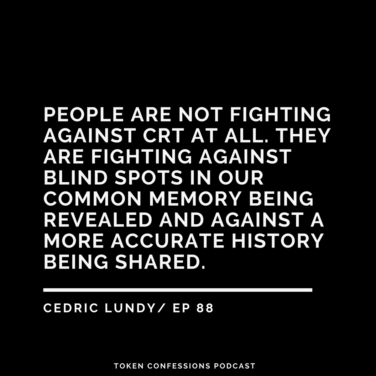 TKNConfessions's tweet photo. Check out the latest episode of Token Confession podcast. #crt #criticalracetheory https://t.co/uKLRllrzra