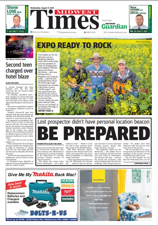 Get your #MidWest and #Geraldton news today from the latest editions of the Guardian and Times!