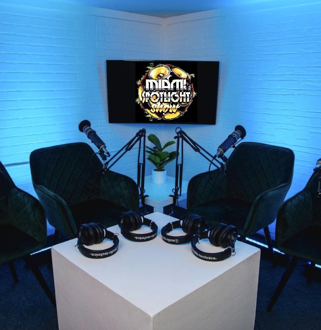 miamispotshow's tweet photo. New Studio Alert!! Talk Show Vibes w/ 4 Camera SetUp!! Thx to @hgabstudios for always making sure we look good!! #Podcast #MiamiSpotlightShow #MiamiPodcast #OfficialPodcast #iheartPodcast #reVolverPodcast https://t.co/udkS7ccOGW