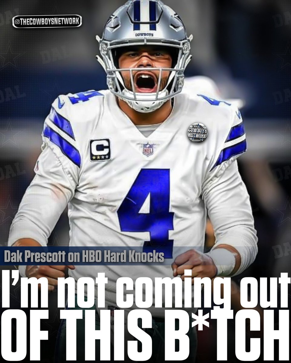 QB Dak Prescott while coaches were limiting his reps: I’m not coming out of this bitch. I sat last year enough… I’ll let y’all know if I’m sore or if something is bothering me. F*ck, I’ve been out long enough. ✭ #dallascowboys
