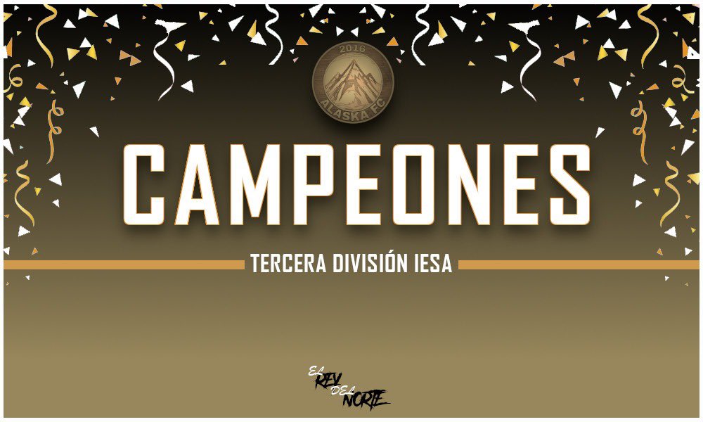 🏆 | ALASKA CAMPEÓN 

En tan solo dos temporadas disputadas en Tercera División y con una participación implacable, finalmente levantamos la copa de la última liga que nos deja este FIFA 21.

Merecido esfuerzo de todos. Nos vemos en la B.
¡Salud, campeón! 🍻