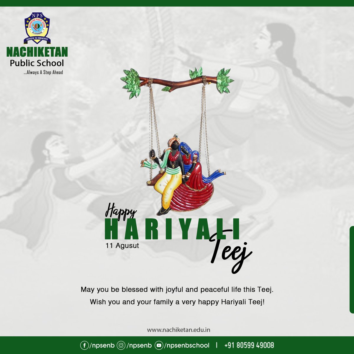 npsenb's tweet photo. Happy Hariyali Teej
#npsians #ellenabd #nachiketan #HariyaliTeej https://t.co/YgntvgOYOE
