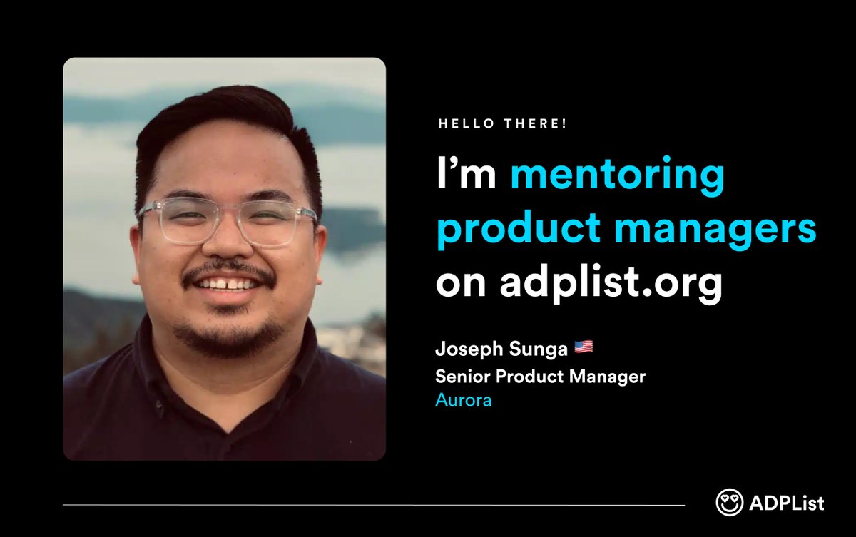 joesunga's tweet photo. I've been more intentional with my mentoring recently. I learned about @ADPList thanks to Jen, a friend through @filipinxintech. The community @felixleezd has built is pretty vibrant. Kudos!

📆 Book a session https://t.co/MAS2MKKe7l
🙌🏽 Join as a mentor https://t.co/UFxrBvZI0t https://t.co/xh3fzKM4Nu