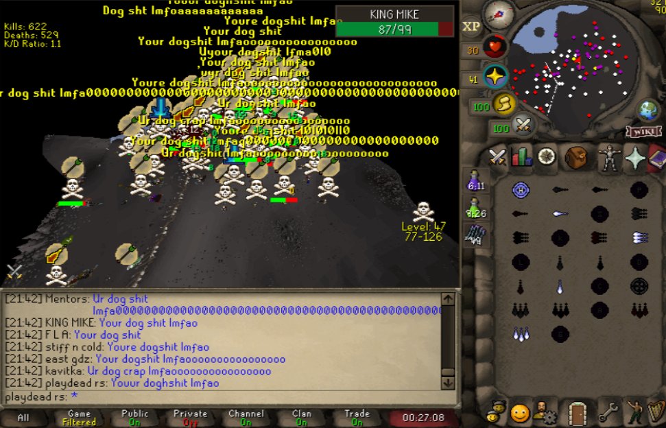 playdeadclan's tweet image. .@OSRSBeyondC baited into fighting and forcing @DeathrowRS to suicide to 40+ raccoons. Outsmarted yet again! easy for PD 😎

topic: playdead-rs.com/index.php?/top…