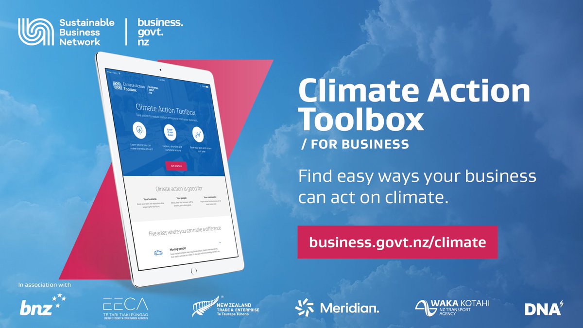 SBN (@sustbusiness) on Twitter photo Seen the news about the state of our climate and want to do something? Use the Climate Action Toolbox with step-by-step guides to help you start reducing emissions today. tools.business.govt.nz/climate/ @business_govtNZ <a href="/BNZ/">Bank Of New Zealand</a> <a href="/eeca_nz/">EECA</a> <a href="/NZTEnews/">NZTE</a> <a href="/MeridianEnergy/">Meridian Energy</a> @WakaKotahi_news Seen the news about the state of our climate and want to do something? Use the Climate Action Toolbox with step-by-step guides to help you start reducing emissions today. tools.business.govt.nz/climate/ @business_govtNZ <a href="/BNZ/">Bank Of New Zealand</a> <a href="/eeca_nz/">EECA</a> <a href="/NZTEnews/">NZTE</a> <a href="/MeridianEnergy/">Meridian Energy</a> @WakaKotahi_news