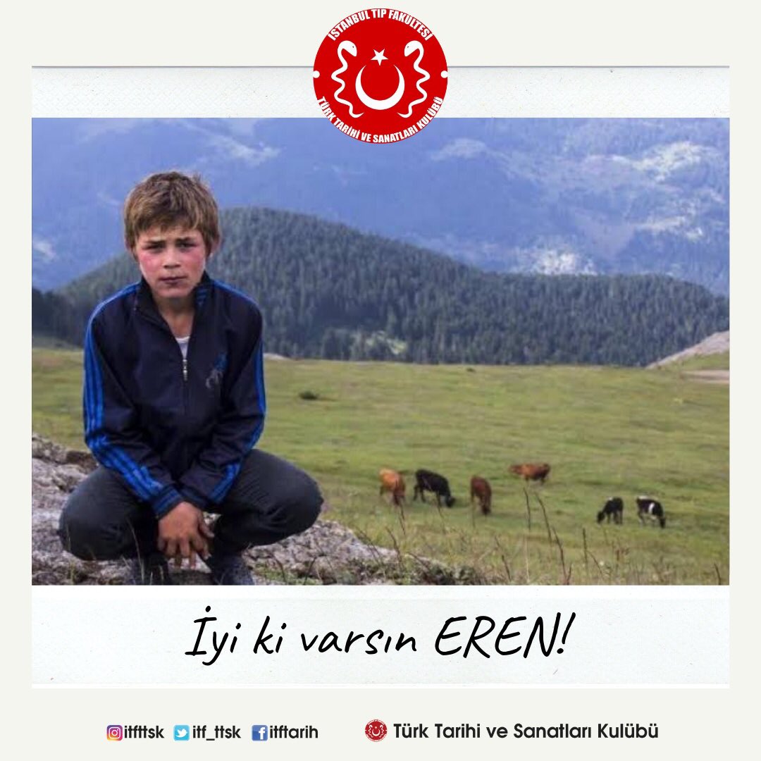 Çınlasın gökyüzü,
Karadeniz ağlasın.
Yıldızsın, aysın,
Eren iyi ki varsın! 
#iyikivarsıneren
