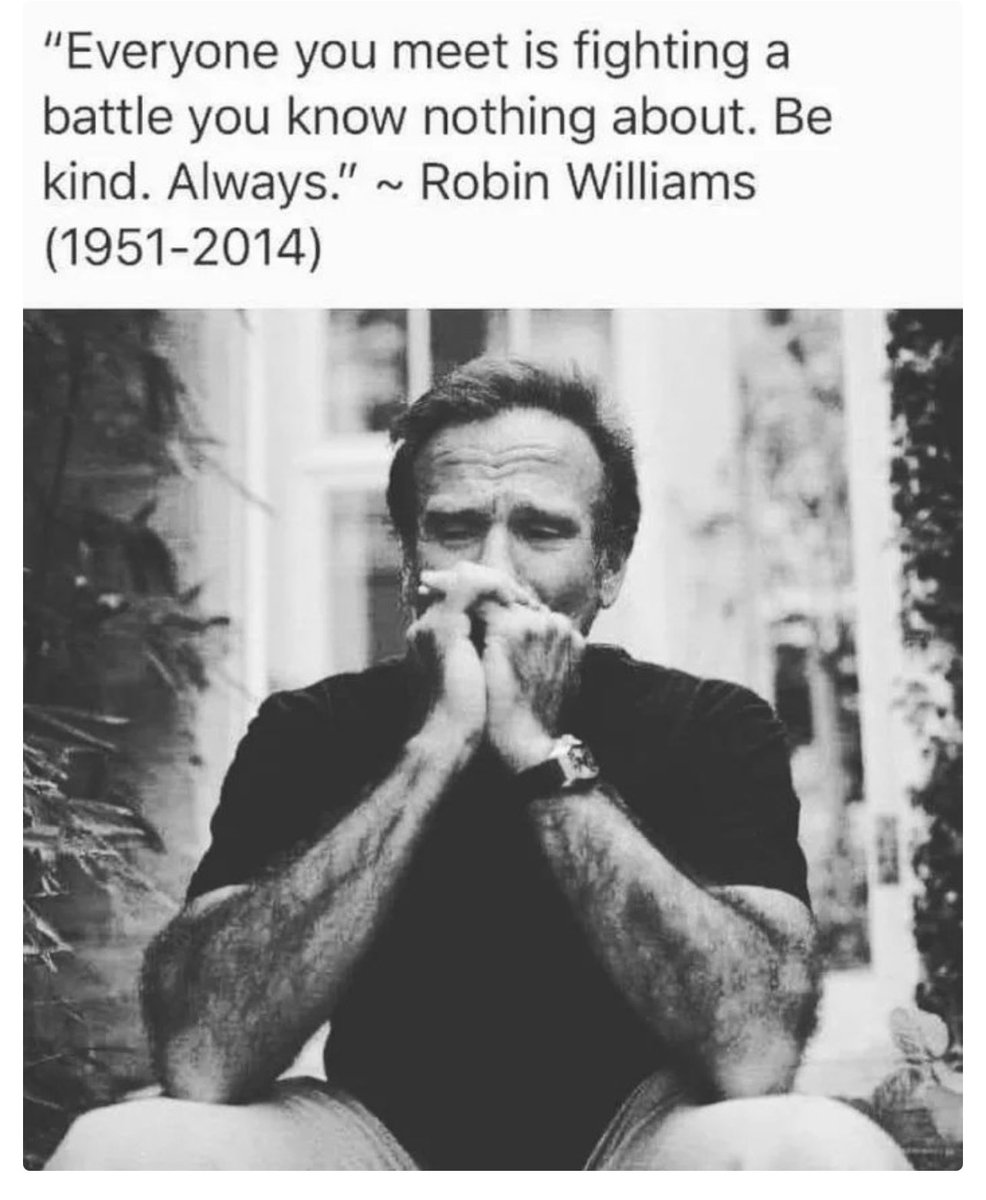 #RobinWilliams
7 years ago 💔😔 Such a sad loss.
