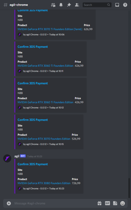 Bunch of GPUs thanks to <a href="/agilscripts/">Agil Scripts</a>