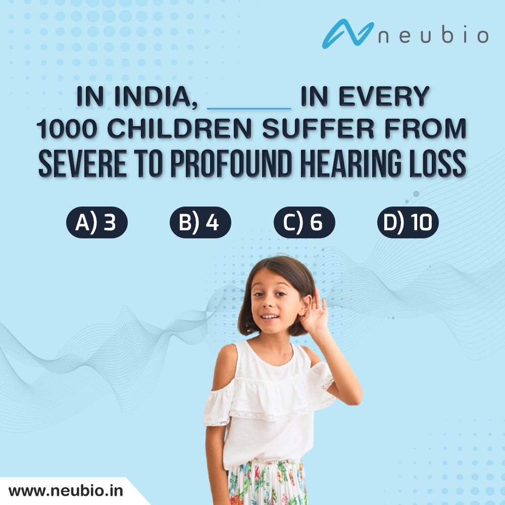 NeubioI's tweet photo. In India, every 4 in 1000 Children are estimated to be suffering from severe to profound #HearingLoss. With such a strong prevalence, #Hearing loss is one of the most pressing health concerns, especially in #children.

#hearingloss #cochlearindia #cochlear #neubio https://t.co/PQ1vdR5362