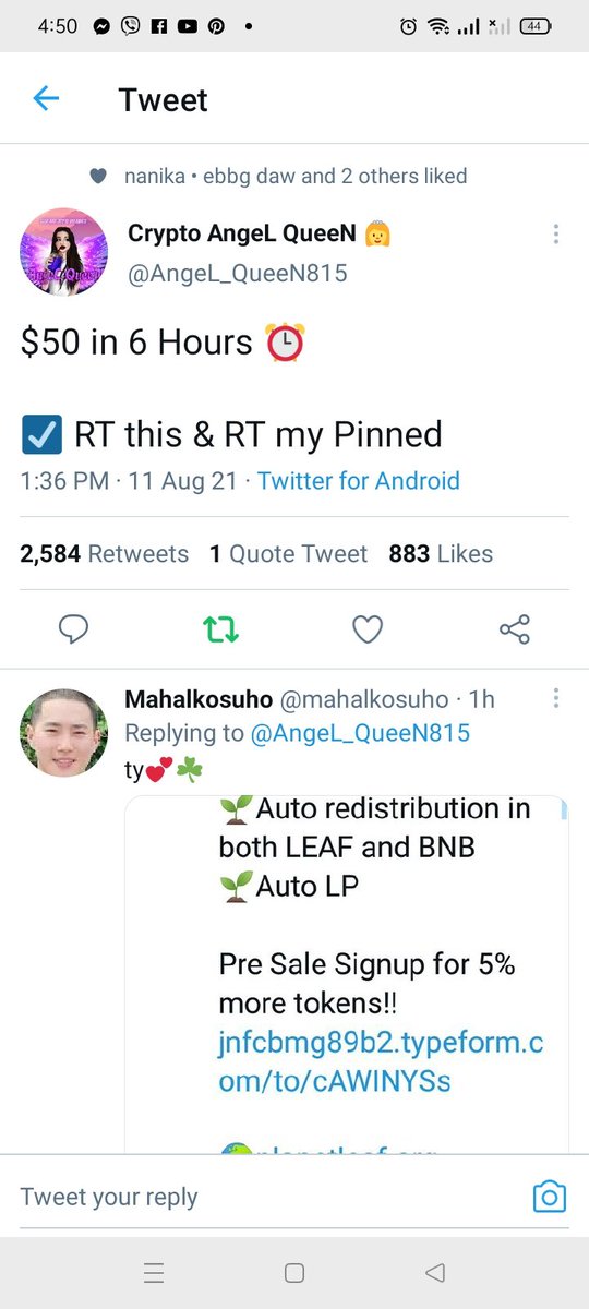 LynSalanap's tweet photo. @AngeL_QueeN815 @cryptogems555 Done 
@Arthur97604382 @Angelic11564878 @Angelic11564878 @wondergirlsGAW @riana2026 @arjay_umlas @anjar1294 https://t.co/5pGvLb3mZQ