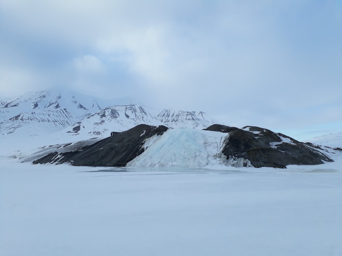 VolatilesRed's tweet photo. #Pingos in the field yesterday. Pingos are fascinating. Ice formation forces earth upwards during winter, creating massive structures which can melt during summer into springs and ponds. Some pictures from various seasonal campaigns below... 1/2 https://t.co/VjD1zSChSt