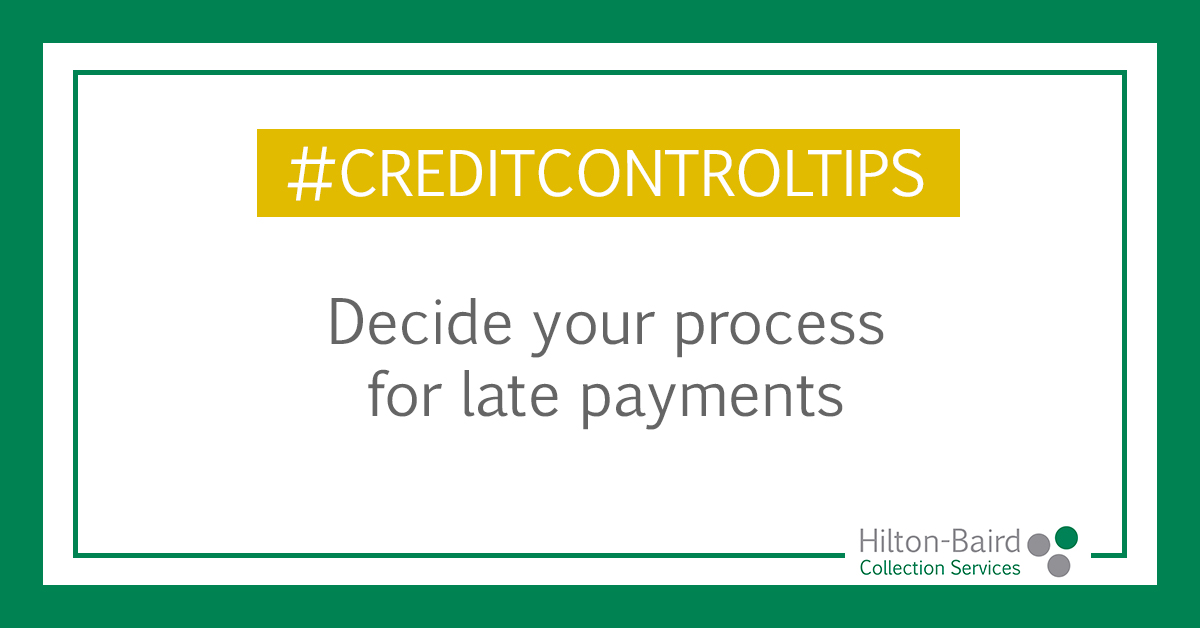 HiltonBairdCS's tweet image. Create a clearly defined procedure for dealing with #LatePayments. This can include courtesy calls, letters, late payment interest, pausing services or outsourcing debt collection.

Discover what to do when an invoice exceeds terms: hiltonbairdcollections.co.uk/resource-centr…

#CreditControlTips