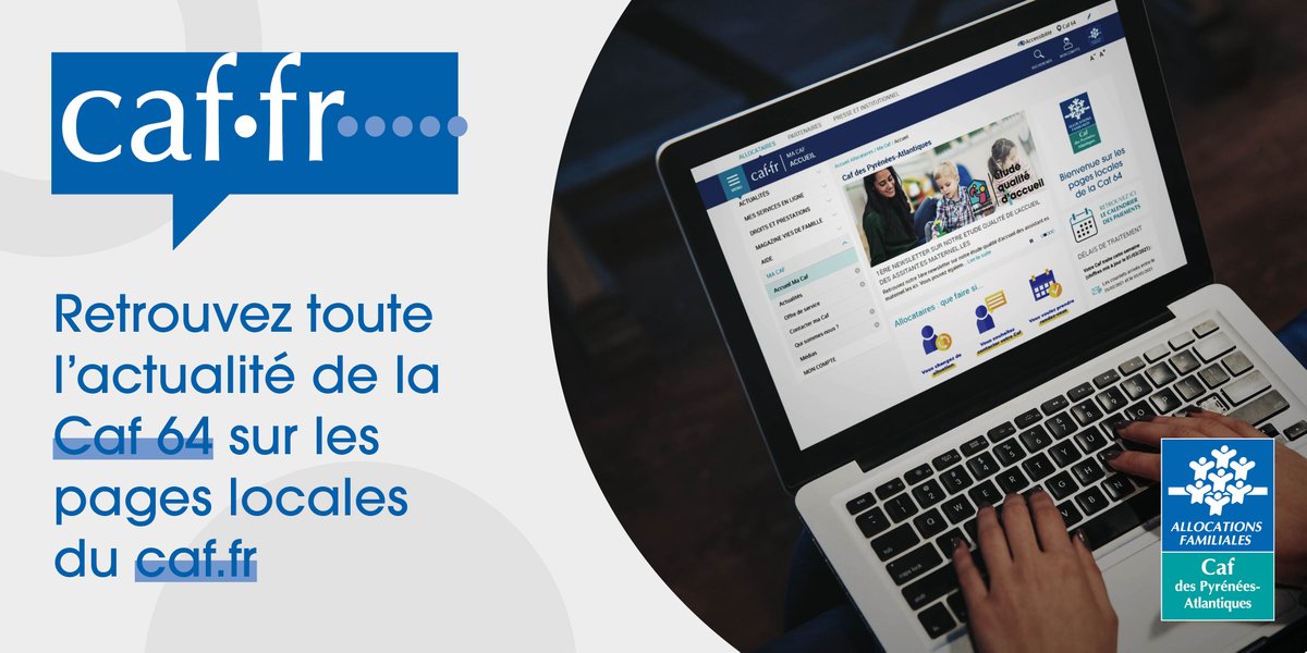 Caf64_actus's tweet photo. | ALLOCATAIRES | Retrouvez toute l'actualité de la @caf64_actus sur les pages locales du site de la #Caf : https://t.co/lXHhjPRtsD 💻
#Caf64 #Pau #Bayonne
#LaSécuEstLà #AccèsAuxDroits https://t.co/mGWiYvEgAF
