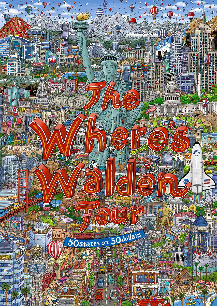 We created a poster for an indie band ─ Walden, who plans to launch a live tour in 50 states of America for only 50 dollars.
How we met the band?
How we produced the poster?
You can find all these answers in this #Behance Article.
behance.net/gallery/102233…
<a href="/waldentheband/">Walden</a>