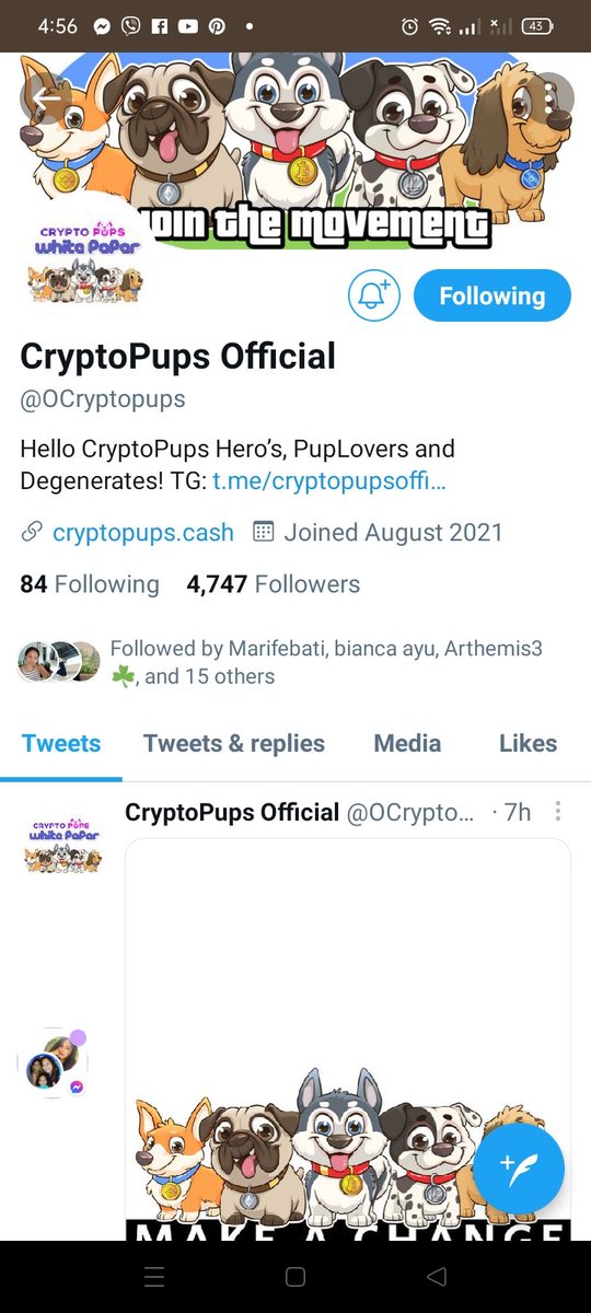 LynSalanap's tweet photo. @yumcrypto @OCryptopups Done , 
I love dogs https://t.co/B7mbp5PFhx
