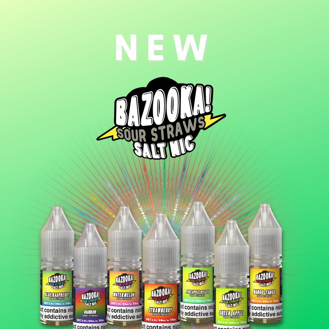 vapeorders's tweet photo. @bazookavape Salts is the perfect blend of refreshing fruits with a nice sour hit an ideal  all-day vape. Available in salt nics for a smoother hit every time. Check out the range at https://t.co/mscMdlwSGe https://t.co/LbNCGPCjlh