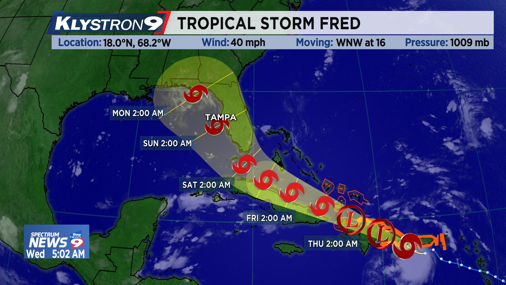 Spectrum Bay News 9 Weather on Twitter "5 AM Wednesday update