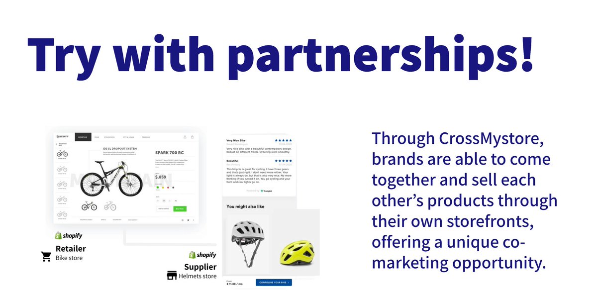 crossmystore's tweet photo. Partner up to sell more! 
Be one of the first brands to start cross-store selling 👉 https://t.co/Lk4Eie2qLv https://t.co/qQvm9IgD6b