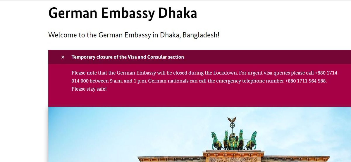 NishacharRayhan's tweet photo. Dear @GermanEmbassyBD, officially there is no lockdown from today &amp; public transport is fully open! Could you please increase the daily interview number from now on? We are not asking you to do mass gathering, just 30 interview/day. @AKAbdulMomen @MdShahriarAlam @BDMOFA https://t.co/mLxr5dySiC