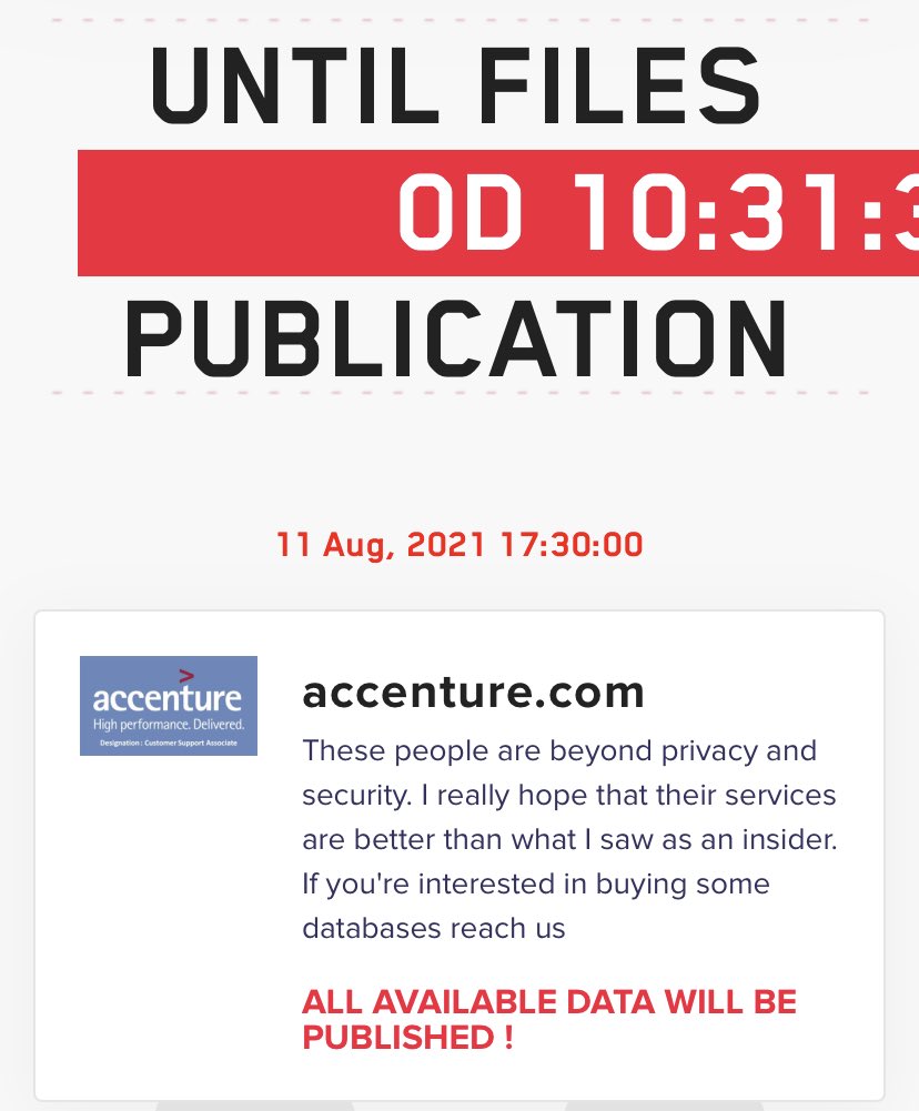 gN3mes1s's tweet image. Seems that Accenture gotta hit by #lockbit #Ransomware