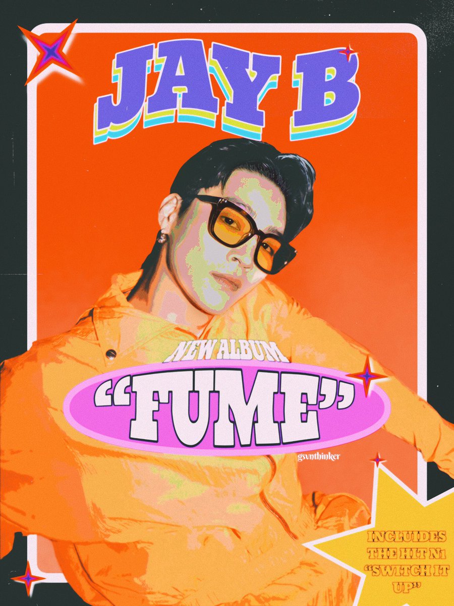 JAY B “FUME” 1ST EP ALBUM POSTER VERSION #JAYB