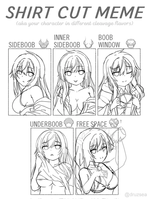 This was supposed to be a part of this shirt cut meme but I'm too lazy to finish the whole thing. 

Also to my new followers, hi, this is Elie Wayne my OC/poster girl. 