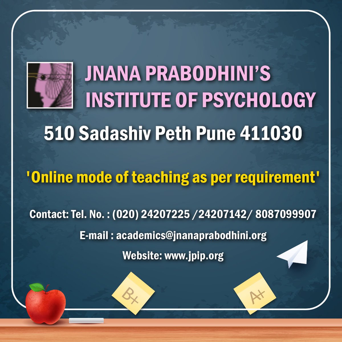 Make a bright career in psychology Field from the reputed Education Institute in India!
Also share it with the one who is willing to make a career in Psychology field!
Hurry up ! Limited seats!
