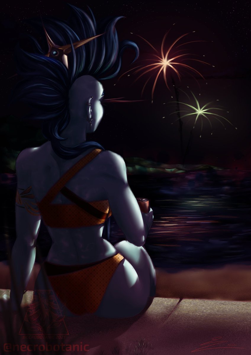 necrobotanic's tweet photo. POV: She Saved You a Spot
This year I decided to participate in #SolarEmbraceVol2 ! Made my submission around my Warlock main, Naphji~ I'm not sure if I am ready for summer to end this year, but I think this is a nice way to do it! https://t.co/VRBvBS2358