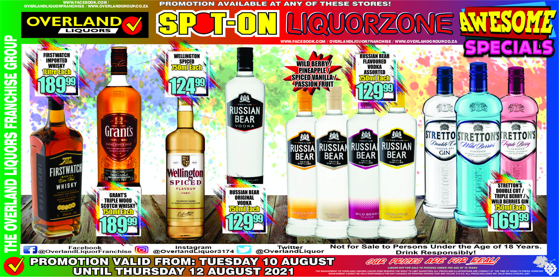 Spot On Liquor on Twitter: "#Specials Available at a store near you. 10 to  12 August only! https://t.co/nfHrOZfbIC" / Twitter