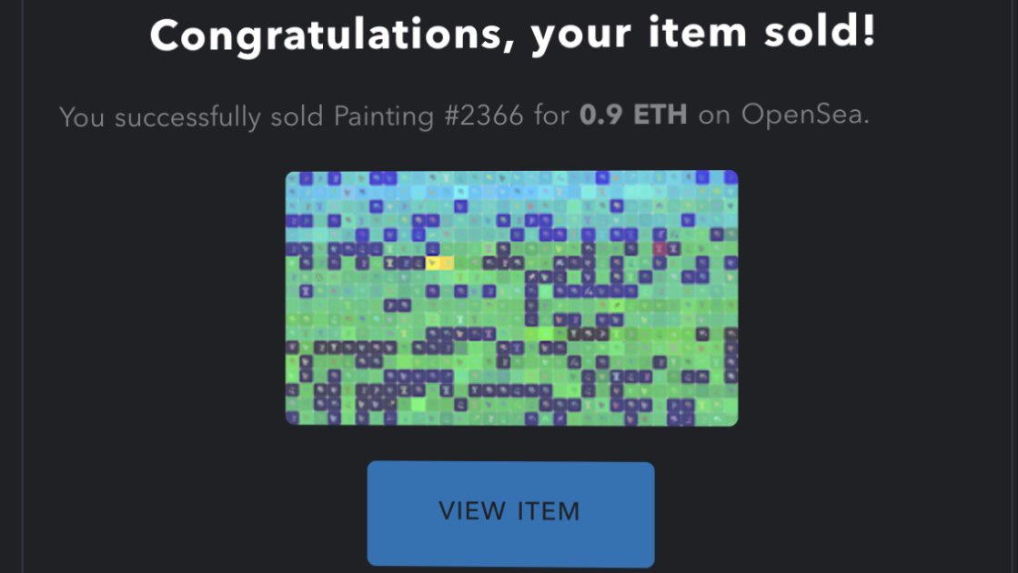 ape_jonnn's tweet photo. Wow @CryptoArte !! 7.5x in 6 days!!! NFTs are no joke...glad I followed through with my homie https://t.co/FNoFNkNd1E