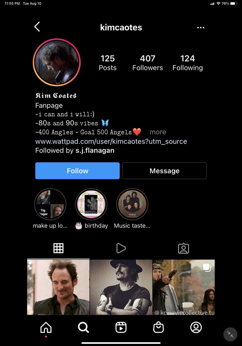 HOPESOWNER's tweet photo. @KimFCoates  This Account is posing as you on Instagram. I’ve reported it as being fake. I’ll also get @KimCoatesCrew  to report it as well. https://t.co/WHwFfgpYur