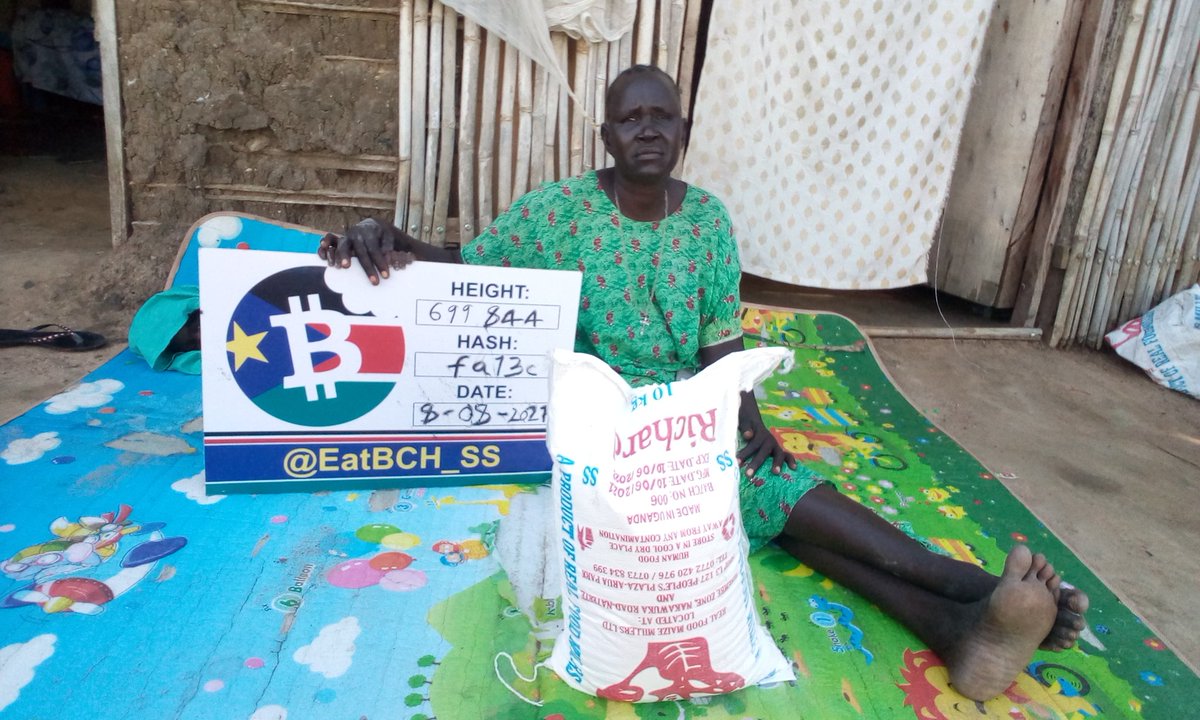 eatBCH_SS's tweet photo. We have been always looking for something to make our distribution much better and easier until @GeorgeDonnelly @BitcoinCashSite shared about printing acrylic & now our mama's Don't have told paper again 😊 Thanks so much to all the #BitcoinCash Community #BCHadaption #SouthSudan https://t.co/u9dNCriKPN