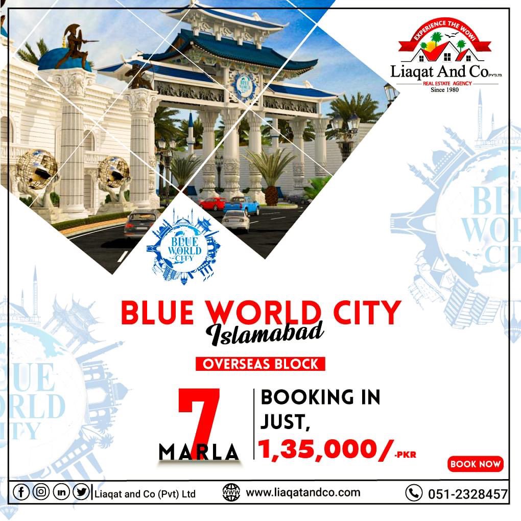 AaakshJ's tweet photo. Blue world city old fresh bookings. # dreamhome # real estate marketing # liaqat and co pvt# invest for best https://t.co/ciINON5yjO