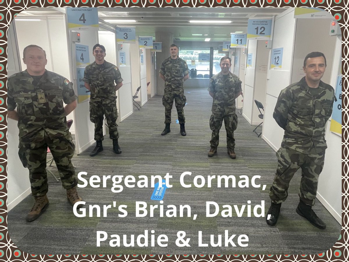 Day 2 Angels profile #defenceforces Sgt Cormac O'Callaghan & gunners who are invaluable team members in the vaccine programme in Pairc Ui Chaoimh #unsungheroes #vaccineheroes @defenceforces @DF_Medics @paulreiddublin @BridAOSullivan @HrSswhg @DF_COS @simoncoveney @ElmarieCottrell