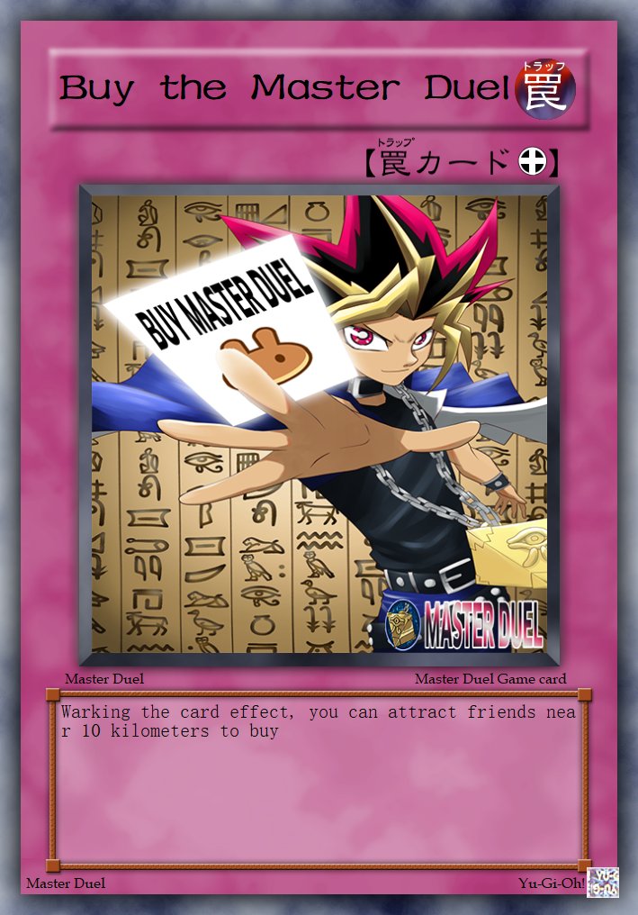 masterduelol's tweet photo. 🎮We created some interesting cards🎮
#NFT #CryptoGames  #masterduel https://t.co/NUDfm98Tq3