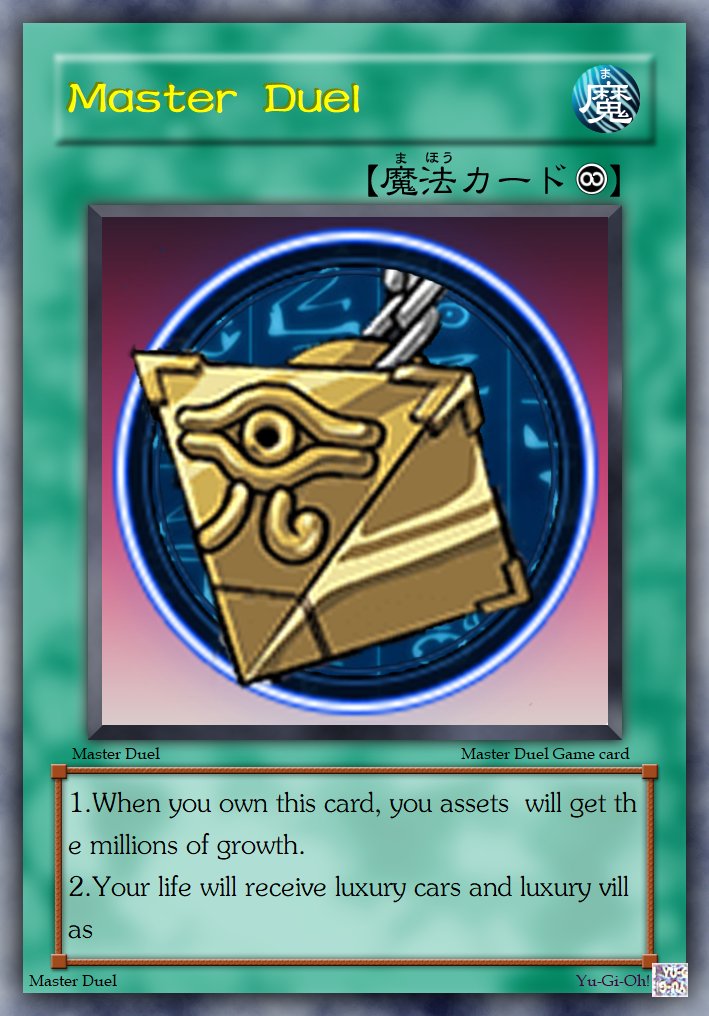 masterduelol's tweet photo. 🎮We created some interesting cards🎮
#NFT #CryptoGames  #masterduel https://t.co/NUDfm98Tq3