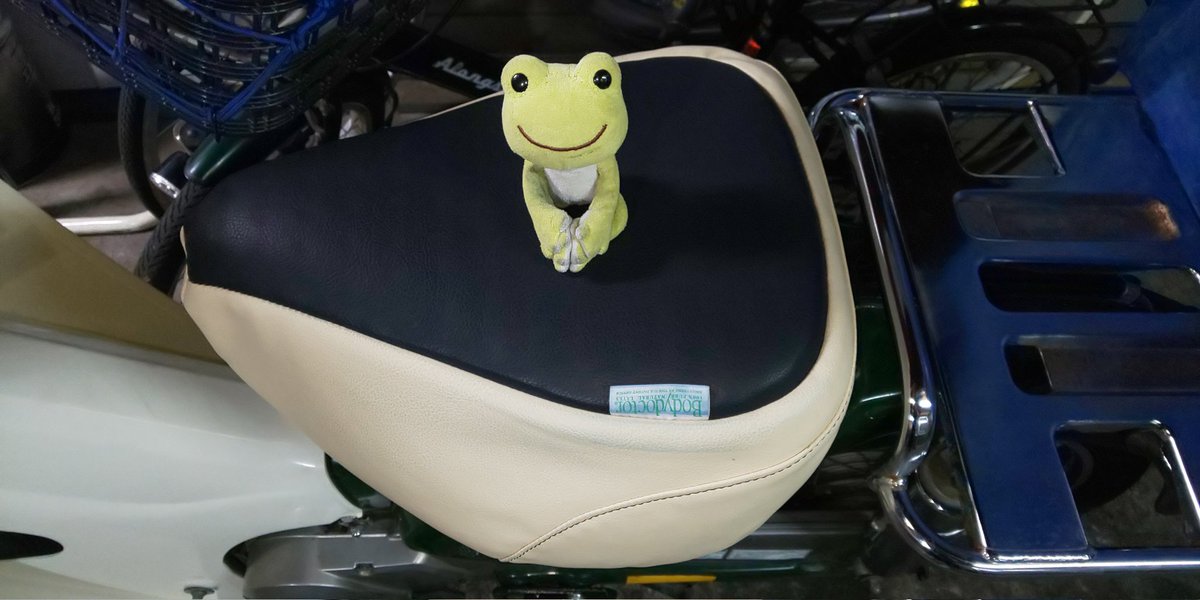 U119740725's tweet photo. カブのシートを考察 今回posidrive Dr.モペットをカブに装着し埼玉⇒青森(大間)⇒函館から北海道ほぼ一周し4,079.4km走行しました ノーマルシートだとお尻から腰まで響き大変な事になっていたかも… 長距離ツーリングには欠かせない存在に☆ #posidrive #Drモペット #カブ #正反発 #快適ギヤ #快適 https://t.co/nyyJtBRlEe