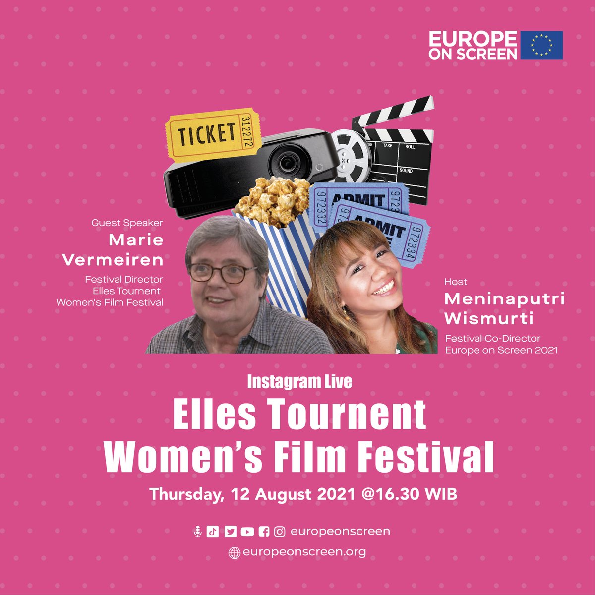 Instagram Live Session with Marie Vermeiren, Festival Director of Elles Tournent Women's Film Festival in Brussels, this Thursday: