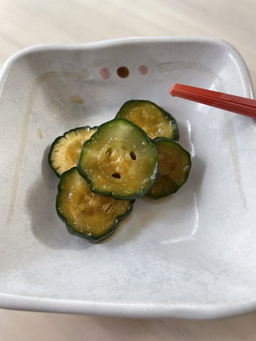 ( ' _ ` )昨日漬けた🥒のQちゃん! 