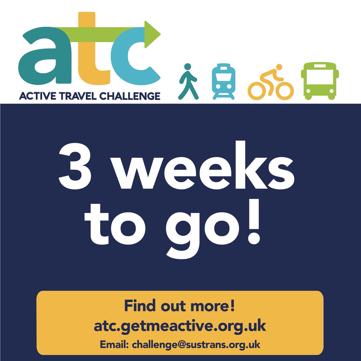 Join your workplace team and take part in this years Active Travel Challenge. Win prizes, get active and help reduce your carbon footprint. Sign up at atc.getmeactive.org.uk  #GetMeActiveNI