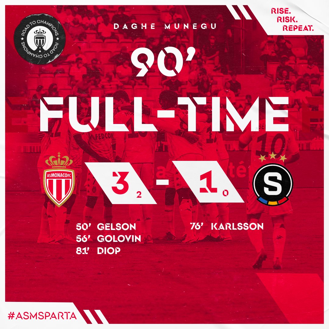 GerardCocon08's tweet photo. Quel beau match de l'@AS_Monaco hier soir ! Bravo à tous ! Je voudrais particulièrement remercier Gelson, Golovin et Diop pour leurs buts ! Maintenant, il ne nous reste plus que les barrages façe au Shakhtar Donetsk avant d'être qualifié en C1 ! DAHGE MUNEGU ! 🇮🇩🔴⚪ #ASMSparta https://t.co/Rt4wRPVt4i