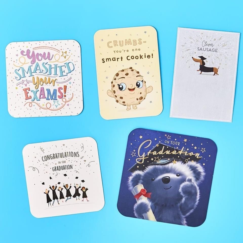 Just in case you hadn’t noticed, 
It’s results week! 
Send them a card, they worked hard. 
It’s been a tough year for all those taking exams this year. 
These are from our Card Factory on the ground floor.
#exams2021 #resultsday2021  #CardFactory