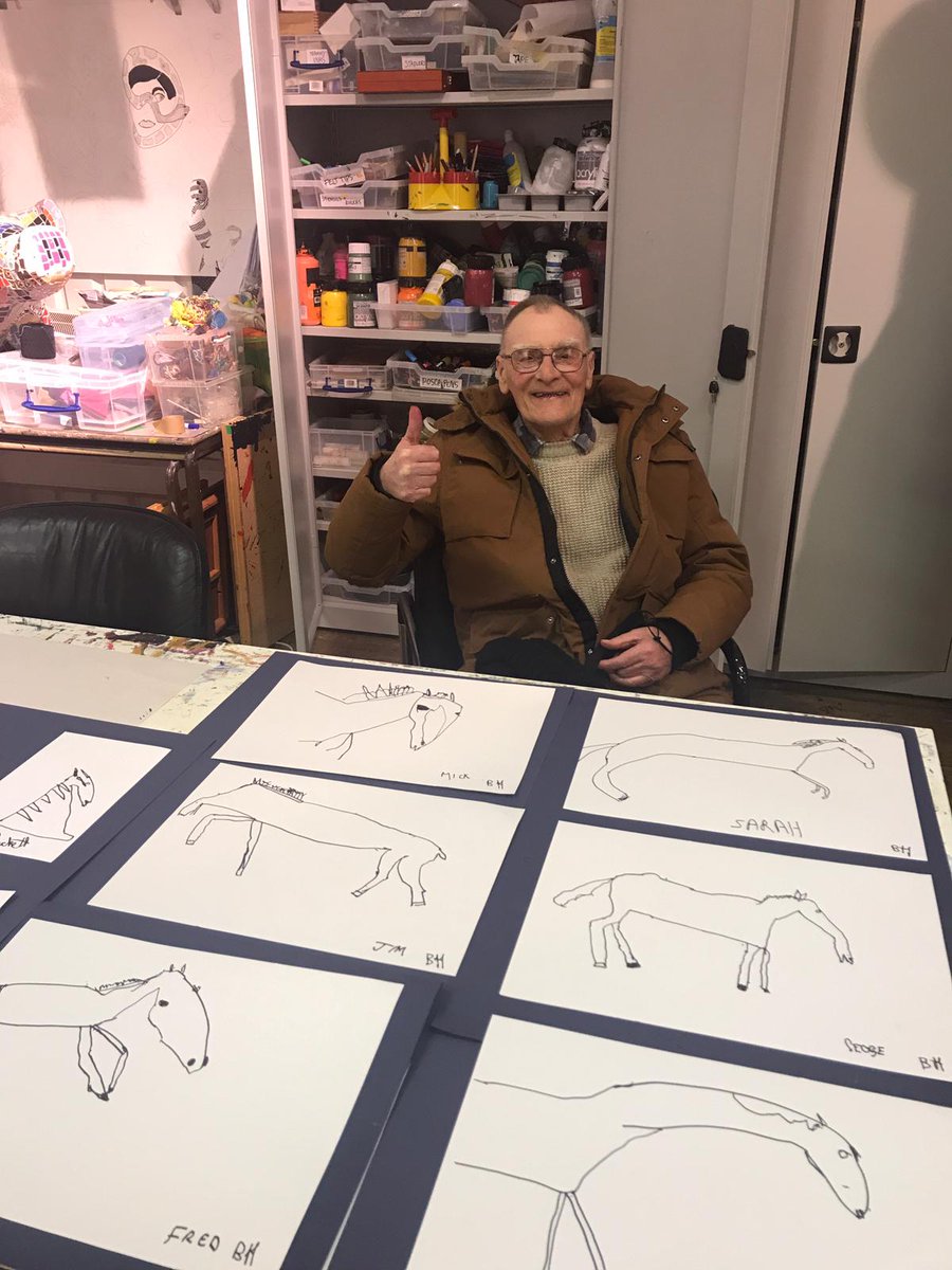 FOR SALE 💰🐎 Brian has just 2 of his 6 horse drawings left - the proceeds of which he is donating to Headway! Can you help give Jack or Jim a home? ow.ly/klCu50FO1Y3