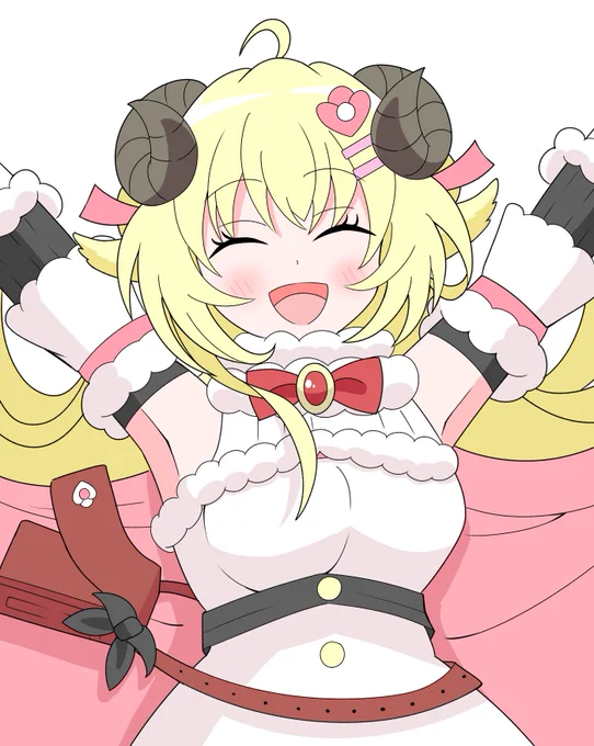 笑顔わためぇ✨
#つのまきあーと 