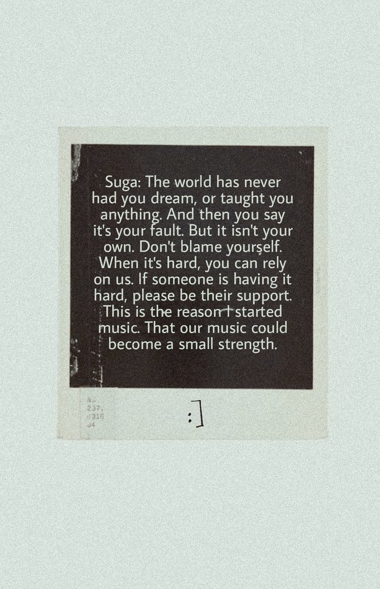 taehyungishq's tweet photo. yoongi's comfort words — a healing thread https://t.co/zfsacvjplc